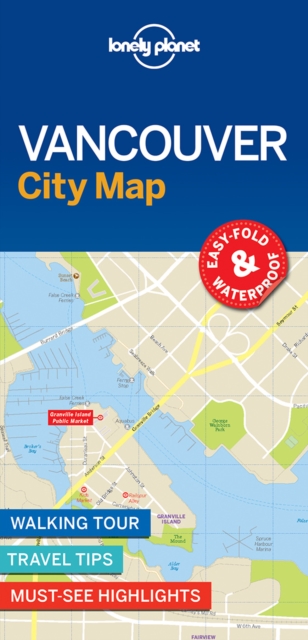 Lonely Planet Vancouver City Map, Sheet map, folded Book
