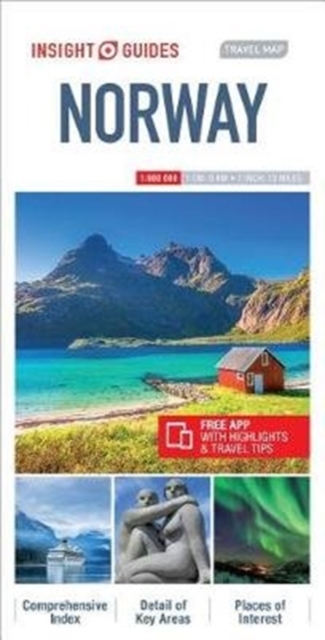Insight Guides Travel Map Norway, Sheet map Book