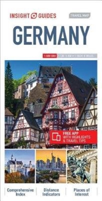 Insight Guides Travel Map Germany, Sheet map Book
