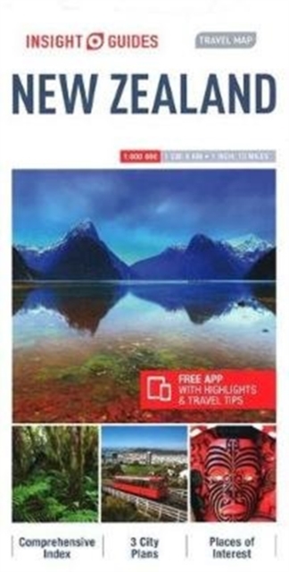 Insight Guides Travel Map of New Zealand, New Zealand Travel Guide, Sheet map Book
