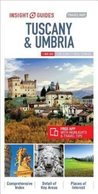 Insight Guides Travel Map Tuscany & Umbria, Sheet map Book