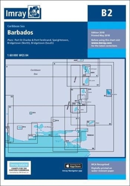 Imray Chart B2 : Barbados, Sheet map, folded Book