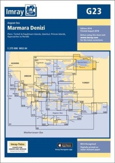 Imray Chart G23 : Marmara Denizi, Paperback / softback Book