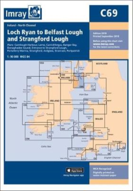 Imray Chart C69 : Loch Ryan to Belfast Lough and Strangford Lough, Paperback / softback Book