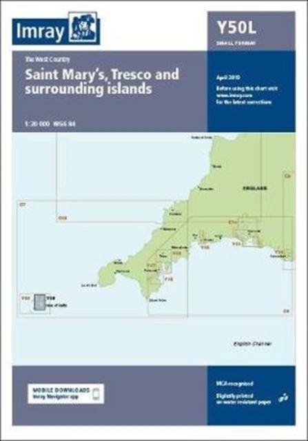 Imray Chart Y50 Laminated : Laminated Y50 Saint Mary's, Tresco and Surrounding Islands (Small Format), Sheet map, flat Book