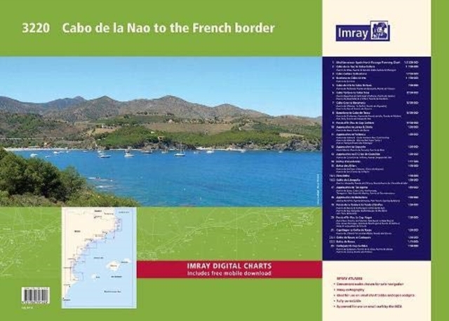 Imray Chart Atlas 3220 : Cabo de la Nao to the French border Chart Atlas, Sheet map Book