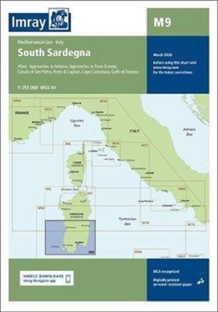 M9 South Sardegna, Sheet map, folded Book
