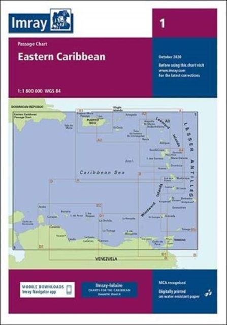 Chart 1 Eastern Caribbean : Passage Chart, Paperback / softback Book