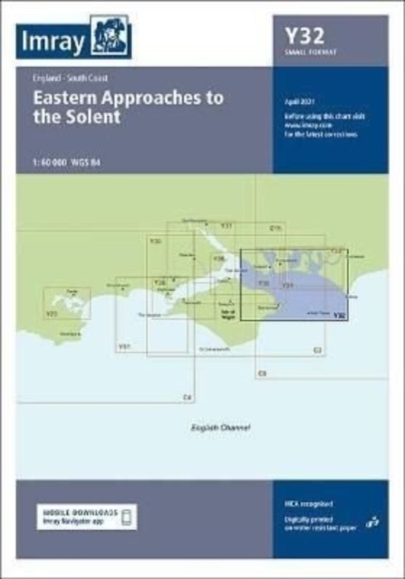Imray Chart Y32 : Y32 Eastern Approach to the Solent (Small Format), Sheet map, folded Book