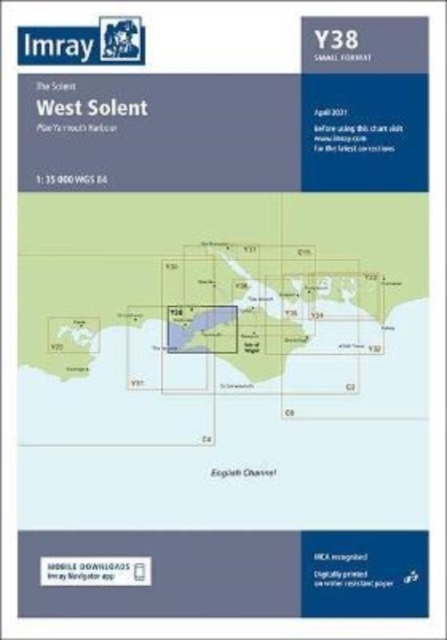 Imray Y Chart : Y38 West Solent (Small Format), Sheet map, folded Book