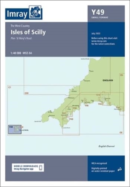 Imray Chart Y49 : Isles of Scilly (Small Format), Sheet map, folded Book