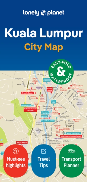 Lonely Planet Kuala Lumpur City Map, Sheet map, folded Book
