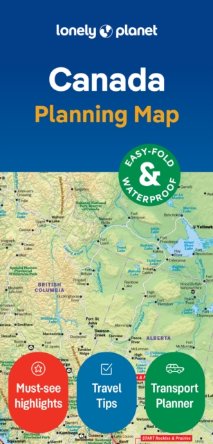 Lonely Planet Canada Planning Map, Sheet map, folded Book