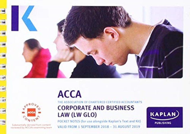 CORPORATE AND BUSINESS LAW (LW - GLO) - POCKET NOTES, Paperback / softback Book