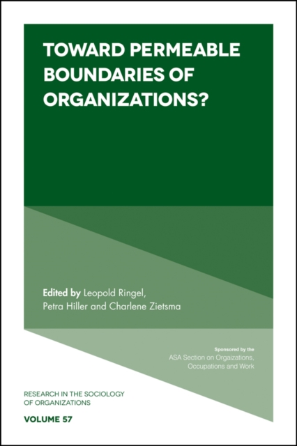 Toward Permeable Boundaries of Organizations?, Hardback Book
