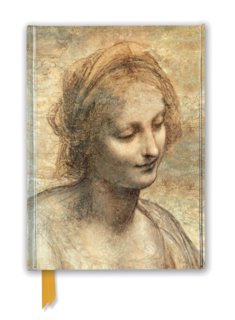 Leonardo Da Vinci: Detail of The Head of the Virgin (Foiled Journal), Notebook / blank book Book