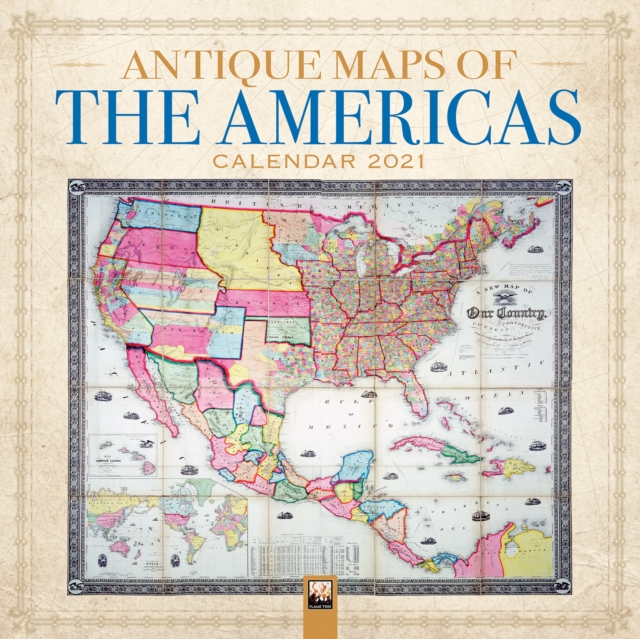 Antique Maps of the Americas Wall Calendar 2021 (Art Calendar), Calendar Book