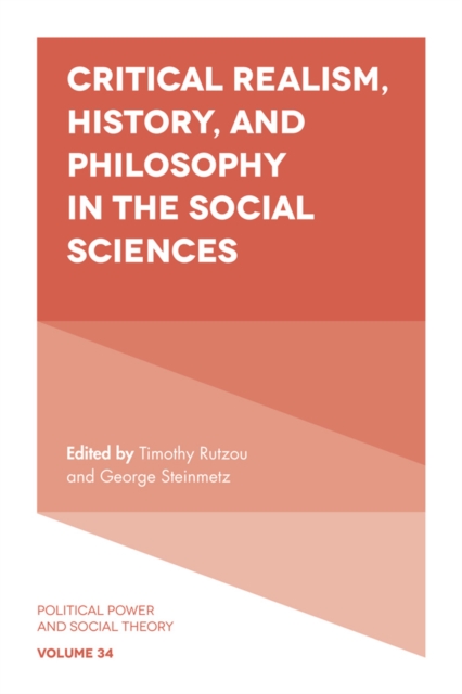 Critical Realism, History, and Philosophy in the Social Sciences, Hardback Book