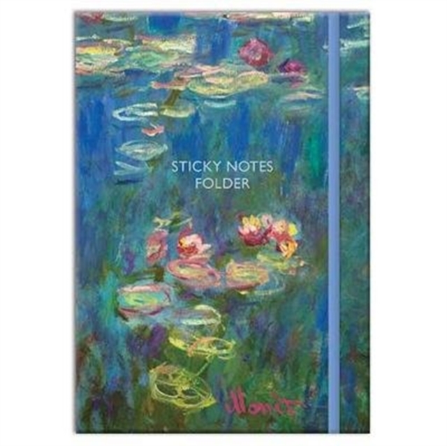 Monet Sticky Note Folder, Hardback Book