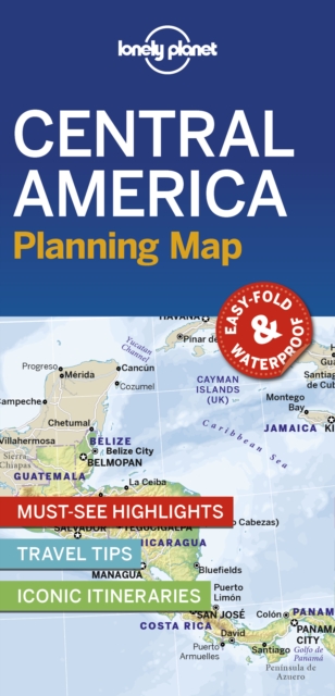 Lonely Planet Central America Planning Map, Sheet map, folded Book