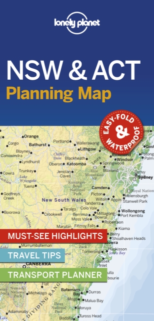 Lonely Planet New South Wales & ACT Planning Map, Sheet map, folded Book