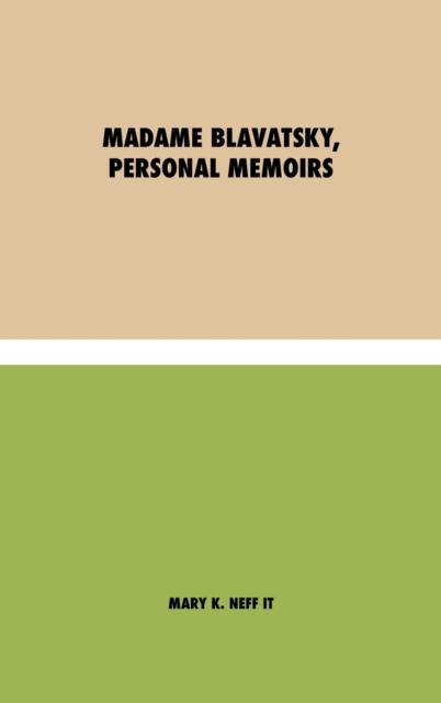 Madame Blavatsky, Personal Memoirs : (Italian), Hardback Book