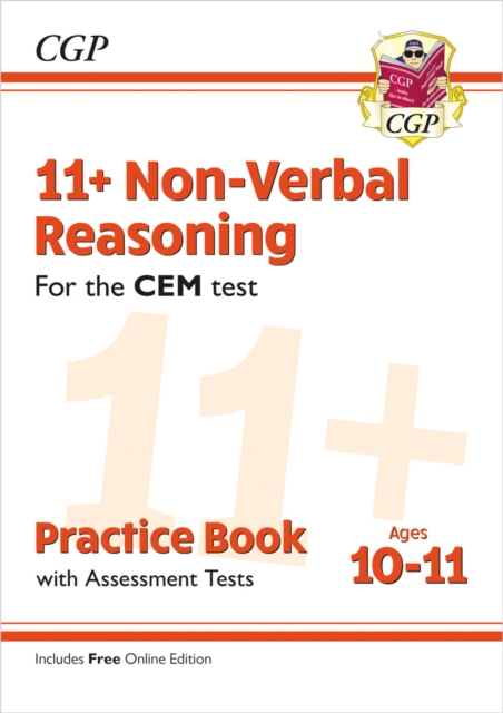 11+ CEM Non-Verbal Reasoning Practice Book & Assessment Tests - Ages 10-11 (with Online Edition), Multiple-component retail product, part(s) enclose Book