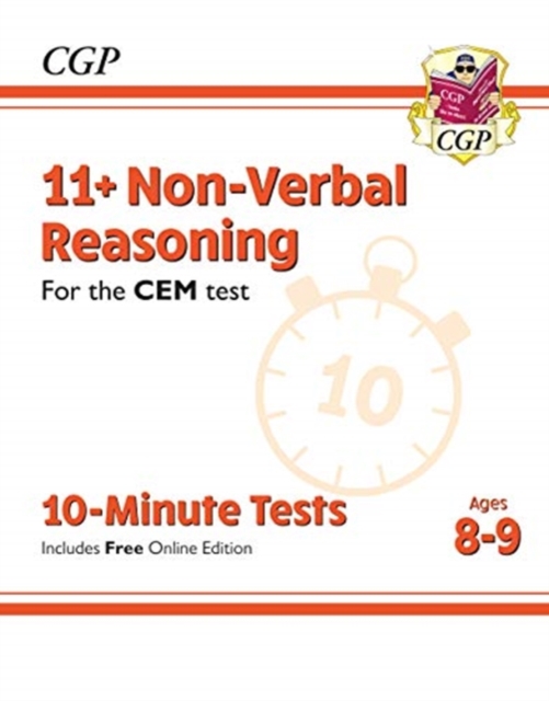 11+ CEM 10-Minute Tests: Non-Verbal Reasoning - Ages 8-9 (with Online Edition), Paperback / softback Book