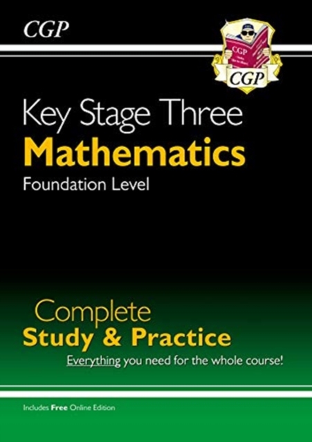 New KS3 Maths Complete Revision & Practice – Foundation (includes Online Edition, Videos & Quizzes), Multiple-component retail product, part(s) enclose Book