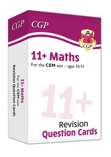 11+ CEM Maths Revision Question Cards - Ages 10-11, Hardback Book