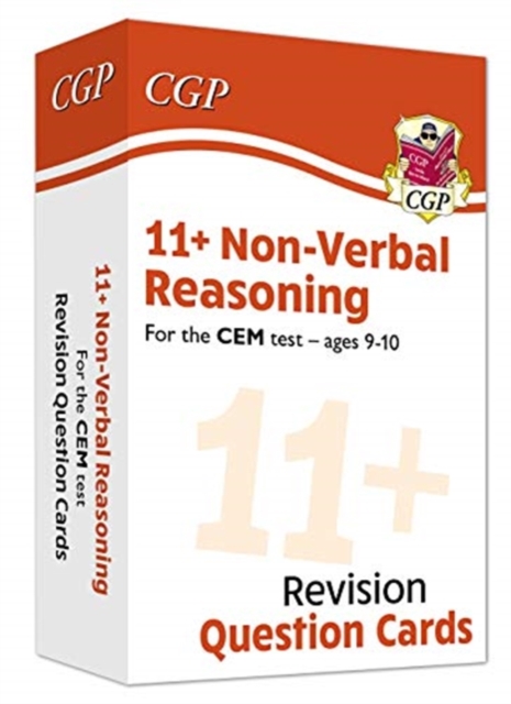 11+ CEM Revision Question Cards: Non-Verbal Reasoning - Ages 9-10, Hardback Book