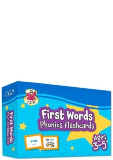 First Words Phonics Flashcards for Ages 3-5, Hardback Book