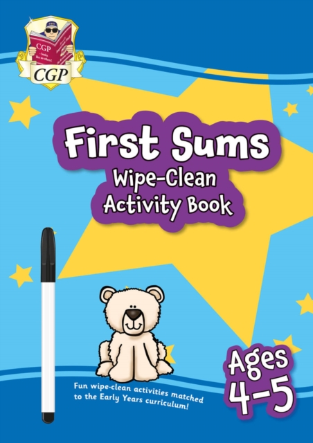 New First Sums Wipe-Clean Activity Book for Ages 4-5 (with pen), Multiple-component retail product, part(s) enclose Book