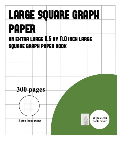 Large Square Graph Paper (300 Pages), Paperback / softback Book
