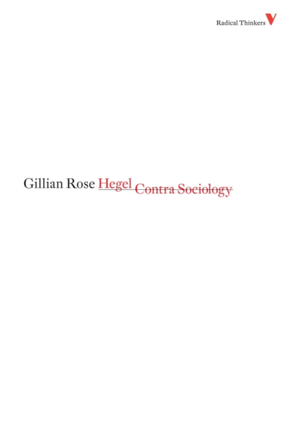 Hegel Contra Sociology, EPUB eBook