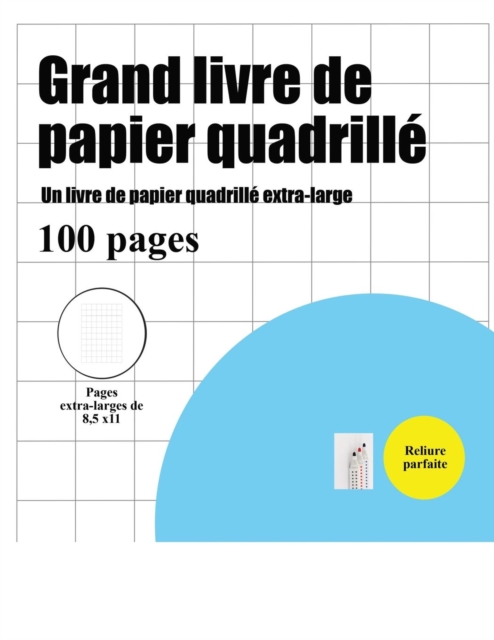 Grand livre de papier quadrille (un pouce) : Un livre de papier quadrille extra-large, Paperback / softback Book