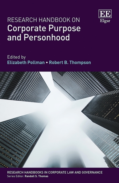 Research Handbook on Corporate Purpose and Personhood, PDF eBook