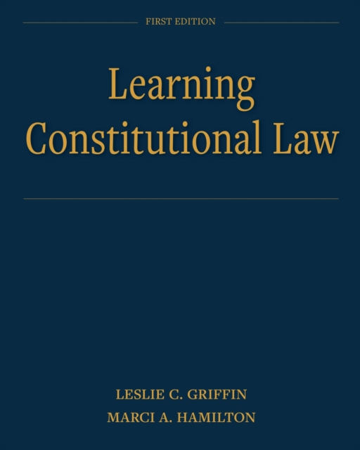 Learning Constitutional Law, Paperback / softback Book