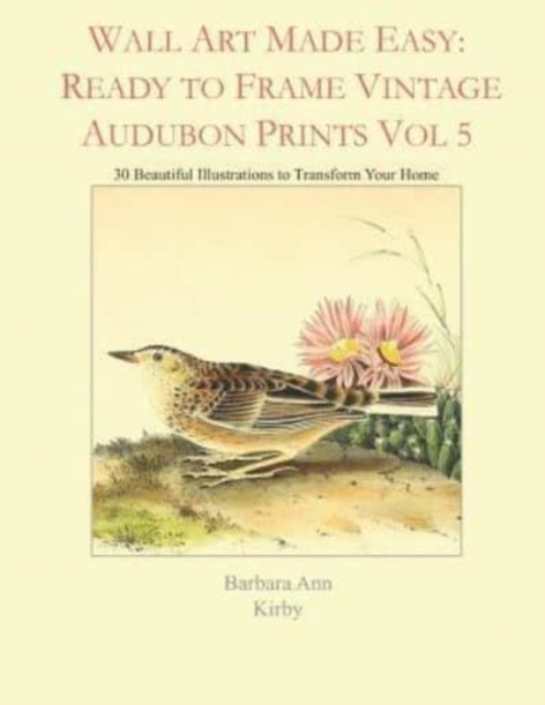 Wall Art Made Easy : Ready to Frame Vintage Audubon Prints Vol 5: 30 Beautiful Illustrations to Transform Your Home, Paperback / softback Book