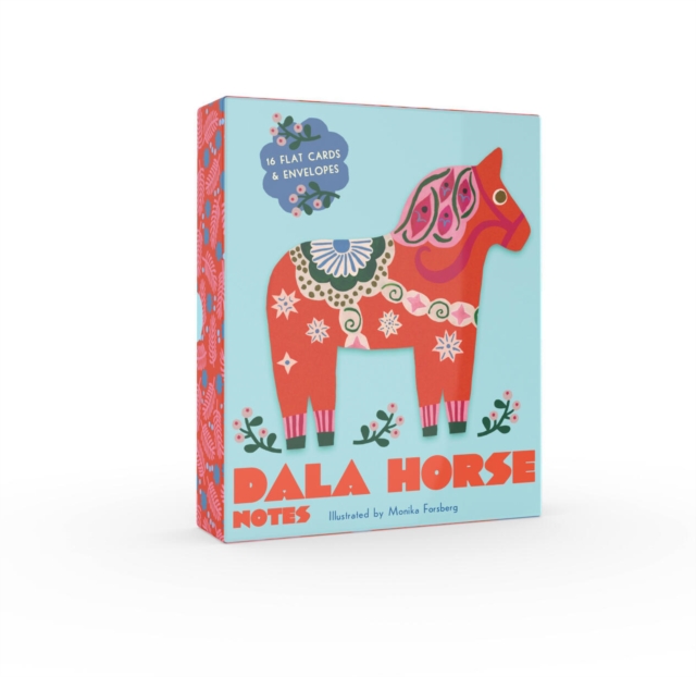 Dala Horse Notes : 16 Flat Cards and 16 Envelopes, Postcard book or pack Book
