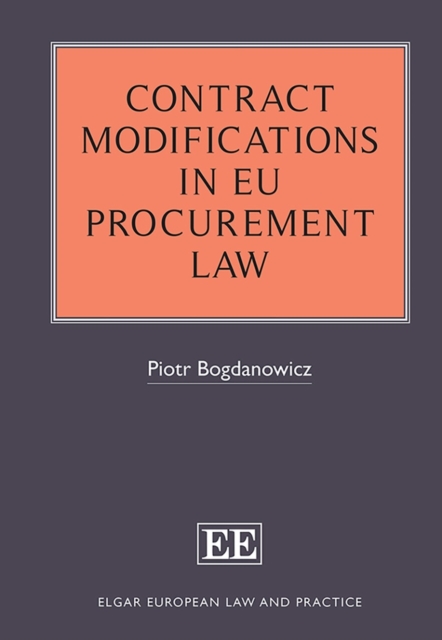 Contract Modifications in EU Procurement Law, PDF eBook