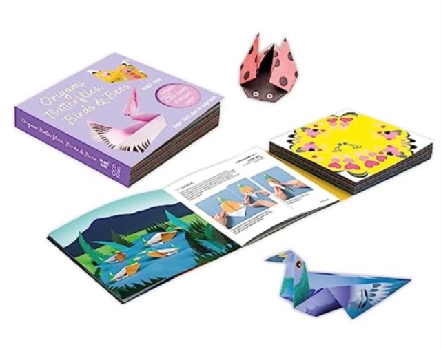 Origami Butterflies, Birds & Bees : Paper Block Plus 64-Page Book, Paperback / softback Book
