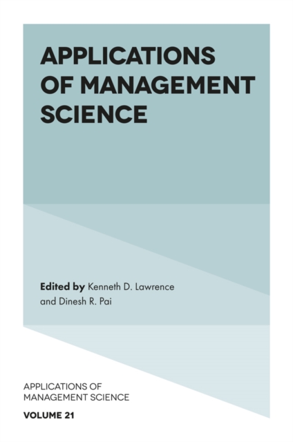 Applications of Management Science, Hardback Book