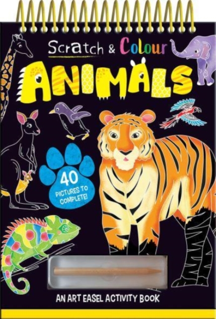 Scratch and Colour  Animals, Hardback Book