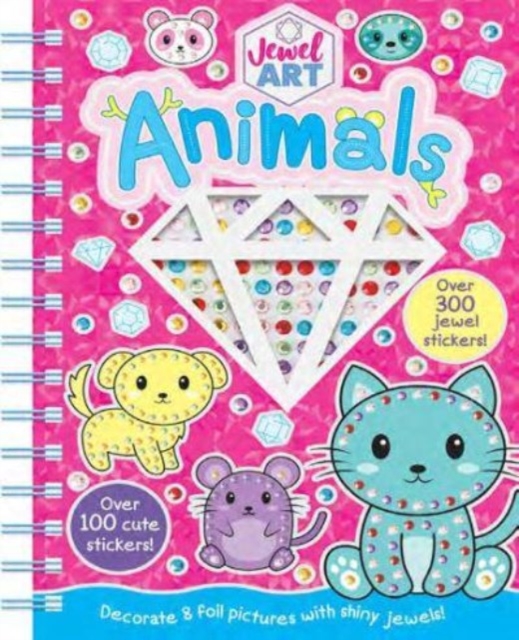 Jewel Art Animals, Hardback Book