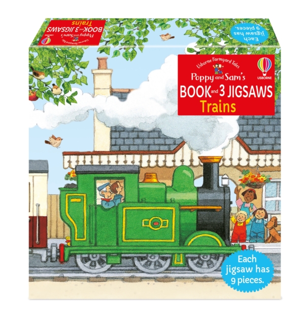 Poppy and Sam's Book and 3 Jigsaws: Trains, Paperback / softback Book