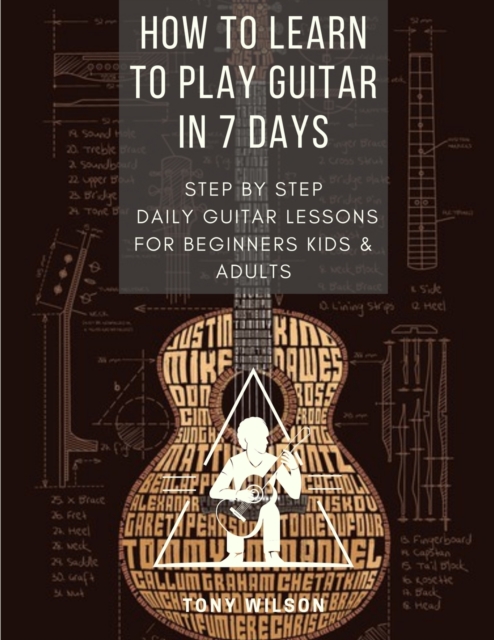 How to Learn to Play Guitar in 7 Days : Step-By-Step Daily Guitar Lessons for beginners kids and adults, Paperback / softback Book