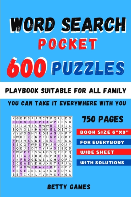Word Search Pocket 600 Puzzles : playbook suitable for all FAMILY, Paperback / softback Book