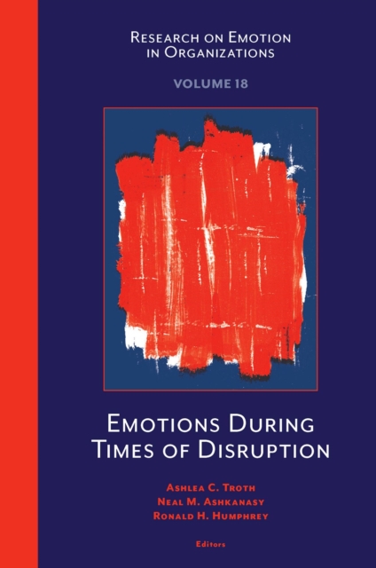 Emotions During Times of Disruption, Hardback Book