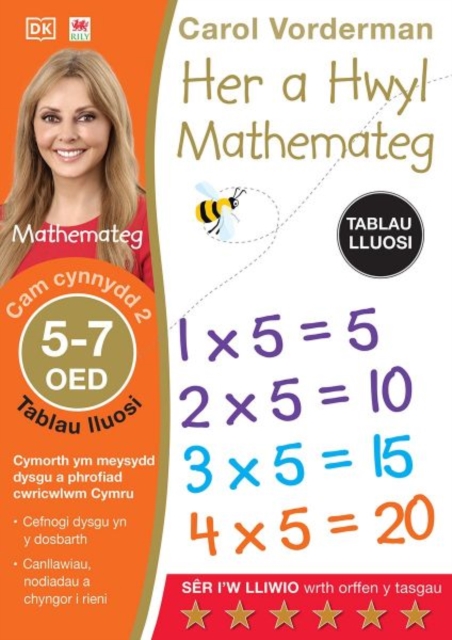 Her a Hwyl Mathemateg: Tablau Lluosi, Oed 5-7 (Maths Made Easy: Times Tables, Ages 5-7), Paperback / softback Book